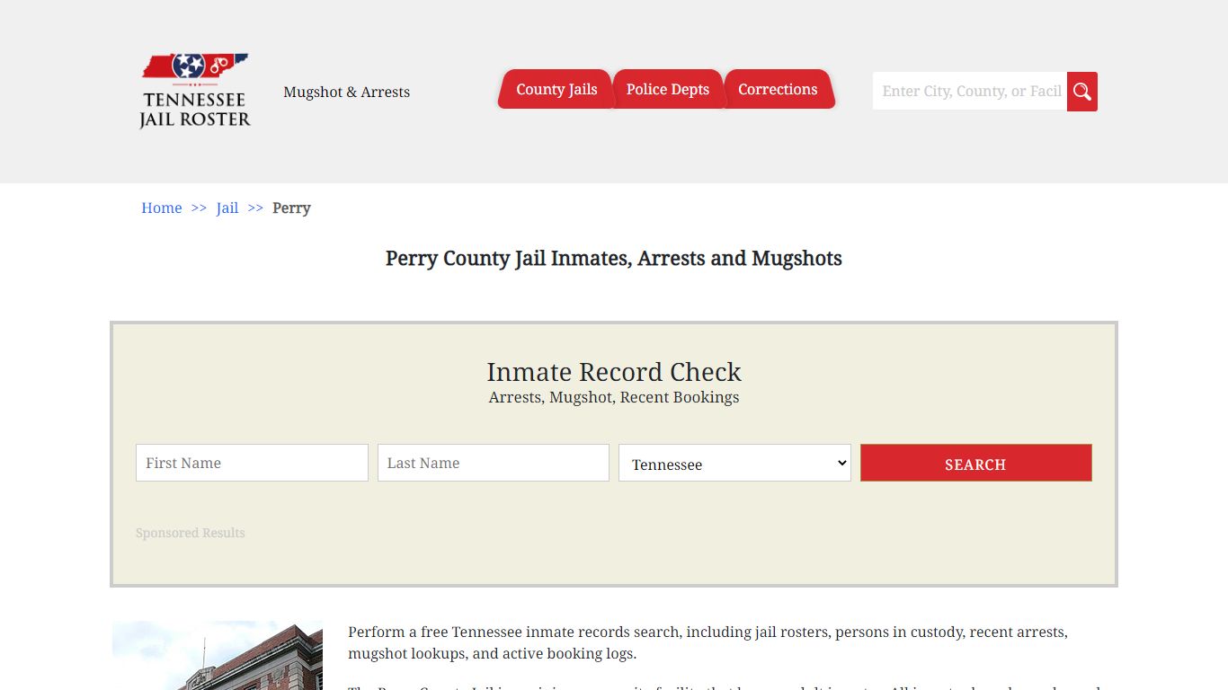 Perry County Jail Inmates, Arrests and Mugshots - Jail Roster Search